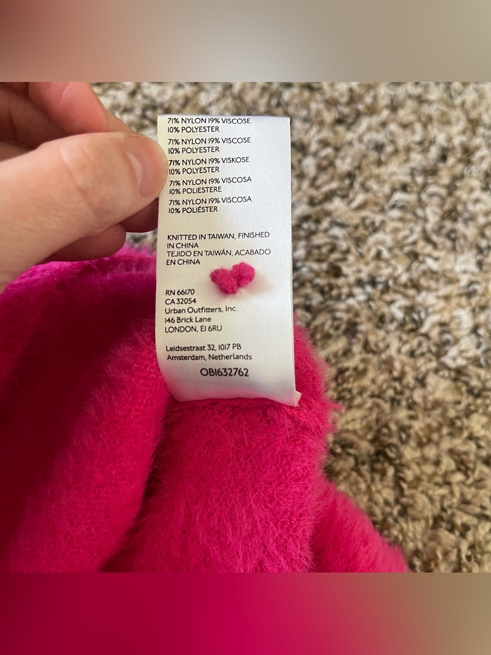 Maeve by Anthropologie Hot Pink Eyelash Scoop Neck Sweater Top Women's Size M - Picture 13 of 15